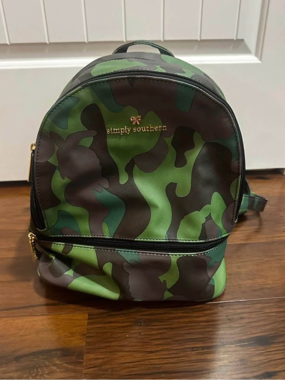 Simply Southern Green and Brown Camo Backpack